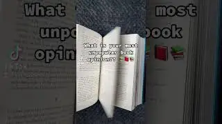 What is your most unpopular book opinion?? 📕📕📕📕 #books
