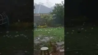 Big size hailstorm