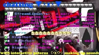 making up sounds with interactive patterns in 720p 25pal 2500kbps  (MP4 video with sound of it live)