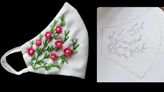 Hand Embroidery Face Mask Design