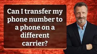 Can I transfer my phone number to a phone on a different carrier?