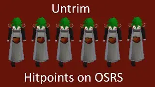 Untrimmed Hitpoints cape on OSRS