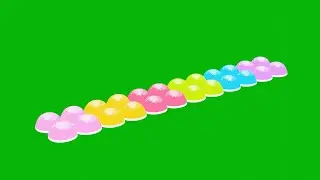 Colorful Candy Collection Animation &ndash; 3D Models with Green Screen Effects
