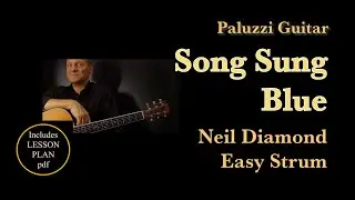 Neil Diamond Song Sung Blue Guitar Lesson [Easy Strum Acoustic Songs]