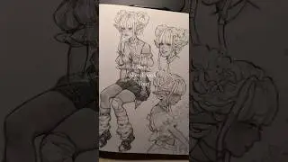Short Sketchbook Tour🌱#sketchbooktour #sketchbook #art #artist #drawing #oc #animedrawing #viral