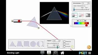 PhET Simulation Bending Light - Mr Pauller