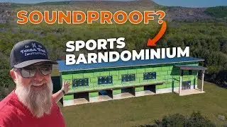 Звукоизоляция и модернизированные раздвижные двери внутри нашего огромного спортивного барндоминиума