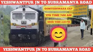 Gomteshwara exp 😊 Yeshwantpur jn To Subramanya road #train