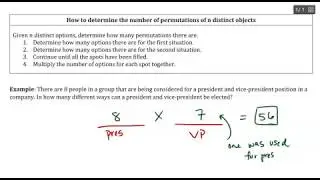 Permutations with the multiplication rule Example #1