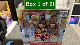 Christmas Eve Special: Opening A 2025-26 Topps Basketball Holiday Mega Box!