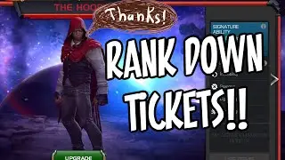 Hood Rank Down Tickets!! What I'm doing with mine in Marvel Contest of Champions