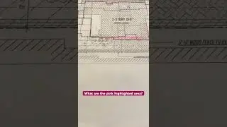 .06- The pink highlighted areas are? #buildingconstruction #viralshort #trendingshorts #blueprint