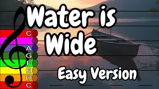 The Water is Wide (Easy Version) - Treble Clef Boomwhacker Play Along