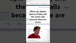 Never deploy on Fridays #softwarememes #itmemes #developerlife #softwarejokes #theoffice