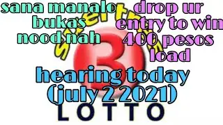 SWERTRES HEARING TODAY (JULY 2 2021) 3D LOTTO GUIDE AND STL PROBABLE NUMBERS and POSIBLE GUIDE.!