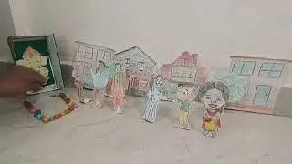 Ganpati decoration with paper by kids, toys #ganesh #kids #craft #toys #masti #2025 