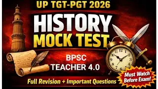 up tgt pgt 2026 History mock test  || TGT PGT history practice set-1