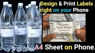 How to Design And Print Product Labels On Your Phone At Home