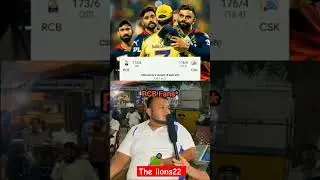RCB fans reaction after losing the match against CSK||#viratkohli #rcb #csk #msdhoni #viratkohli