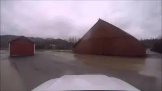 Flooded Hookton Road (Humboldt County, CA)