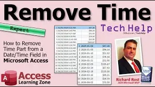 How to Remove Time Part from a Date/Time Field in Microsoft Access