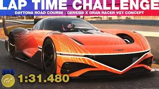 Gran Turismo 7 Lap Time Challenge - Daytona Road Course - Genesis X Gran Racer VGT Concept