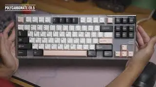 Exclusive E8.5 (Polycarbonate) with lubed Cherry MX Blacks Typing Sounds