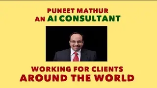 Who is Puneet Mathur www.PuneetMathur.me Author AI Consultant Speaker