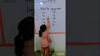 Rhyming words practice #school #students #preschool #darearqam #english #fun