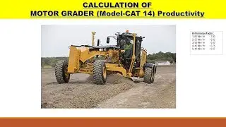 How to Calculate Motor Grader Productivity Per Day | English