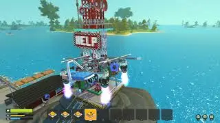 Scrap Mechanic - Aerial Base Tour