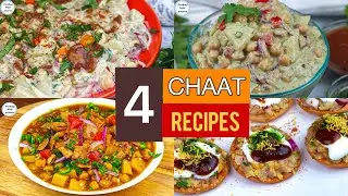 4 Special Chaat Recipes For Iftar Menu By Cooking With Passion, Aloo Chana Chaat, Papri, Kathiawari