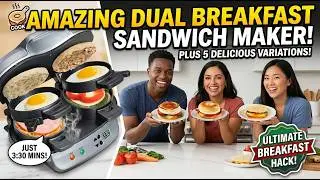 Dual Breakfast Sandwich Maker[ Feta, Egg, & Pesto]