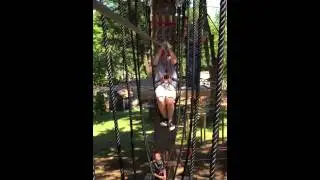 Elmwood Park Zoo Treetop Adventures - Zipline 1 (Jimmy)