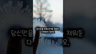 세상 소음에서 잠시 로그아웃하고 싶을 때 ❄️ Frost on the Glass #shorts
