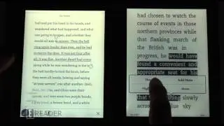 Kobo Aura  vs Amazon Kindle Paperwhite Frontlight Reading Test