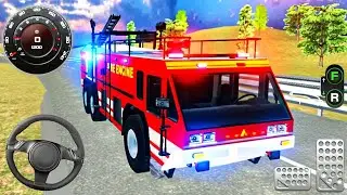 Real Fire Truck Driving Simulator 2025 - Fire Truck Simulator 3D - Android GamePlay 
