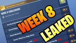 Season 4 Week 8 Challenges LEAKED! Fortnite Battle Royale