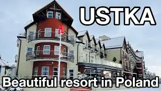 Ustka, Poland / Устка, Польша - beautiful city on the Baltic coast of Poland, December video