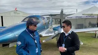Diamond DA40 & the CEO of U-Fly Wanaka.