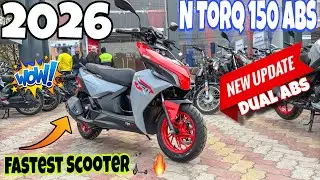 2026 TVS NTORQ 150 ABS Detailed Review | On Road Price New features mileage