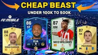 Fc Mobile cheap beast player under 500k at every position.  #fcmobile #rkreddy #easports #fcmobile24