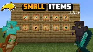 SMALL ITEMS Texture pack For Minecraft PE 1.21+ 🔥|| Best Small items Mod