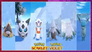 Pokemon Scarlet & Violet Snorunt,Glalie,Froslass,Snover,Abomasnow & Glaceon Locations