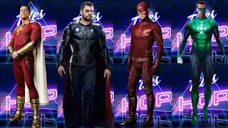 Shazam vs Flash vs Thor vs Green Lantern | DS | Marvel Tiles Hop Edm Rush | Music Arena