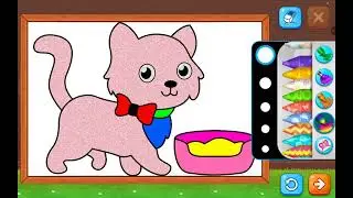 🐱🎨 Cute Cat Coloring for Kids | Easy Drawing & Learning Colors 🌈