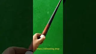 Carbon Pool Cue with 180mm Extension - Radial 12.4mm and Wood Grain Design#billiards #poolcues