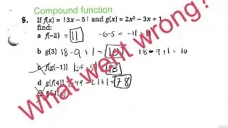 Common Exam Mistakes on Composite/Compound Functions: what went wrong?