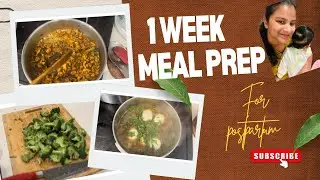 Postpartum Weekly Meal Prep | Ela Chestunnano (Mom Life) | No help |only husband support@JancyVibes 
