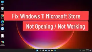 Fix Windows 11 Microsoft Store Not Opening / Not Launching / Not Working Problem (Solved)